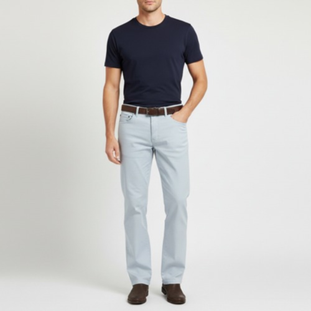 Peter Millar Chino Pants Men Size 36 Light Gray Regular Fit Cotton Blend